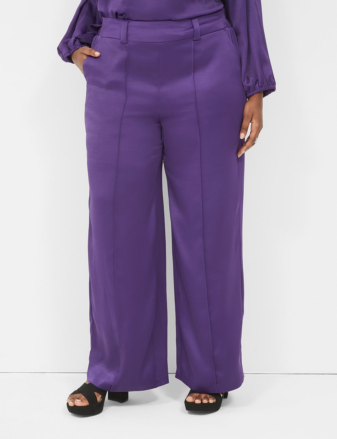 Wide-Leg Pant with Pintuck Details, The Modern Stretch