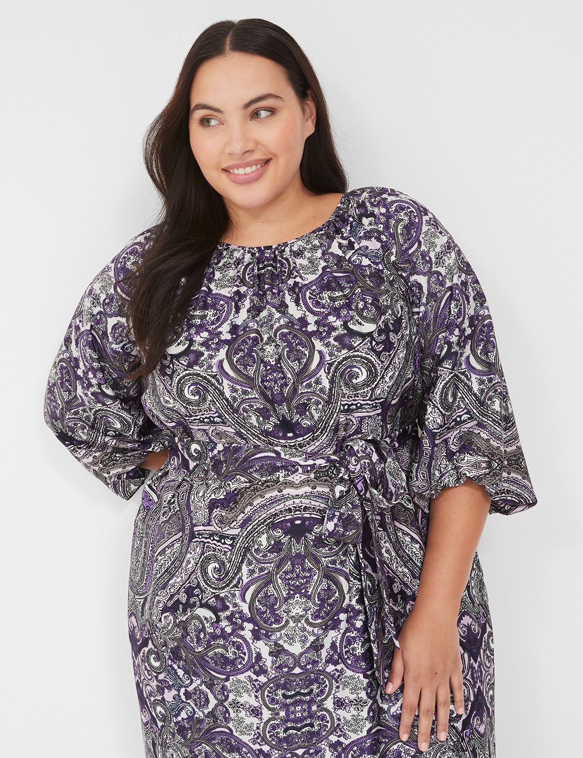 Long Sleeve Floral Cinch Waist Dress – Beloved Clothing Co.