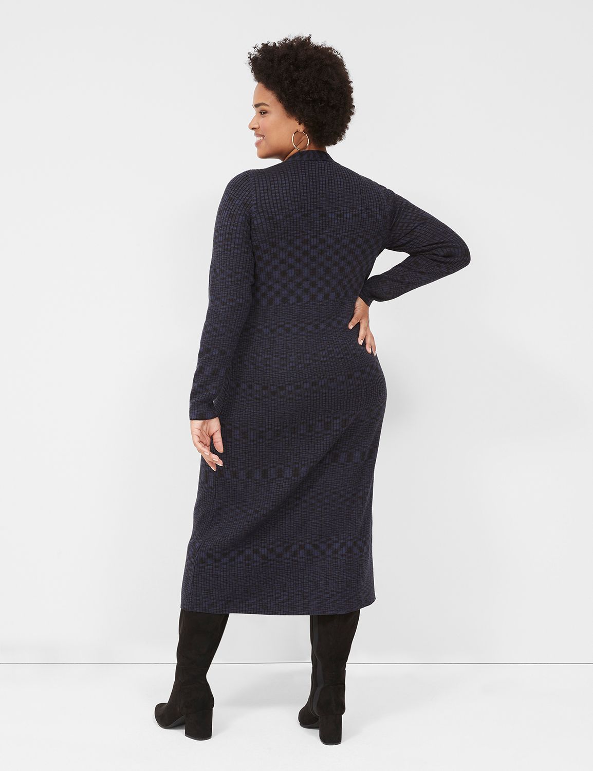 longline sweater dress