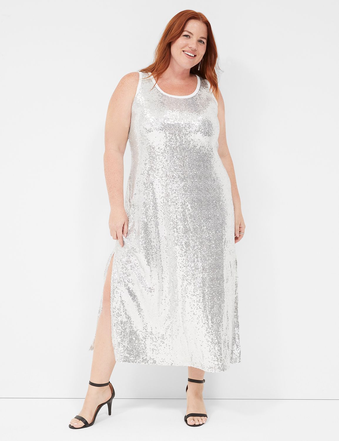 Lane bryant red outlet sequin dress