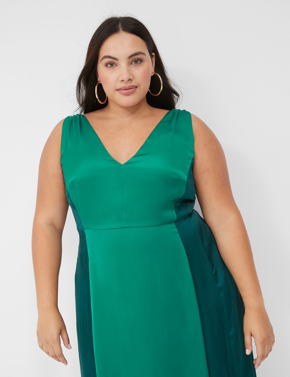 Smocked Bodice Maxi Dress LaneBryant