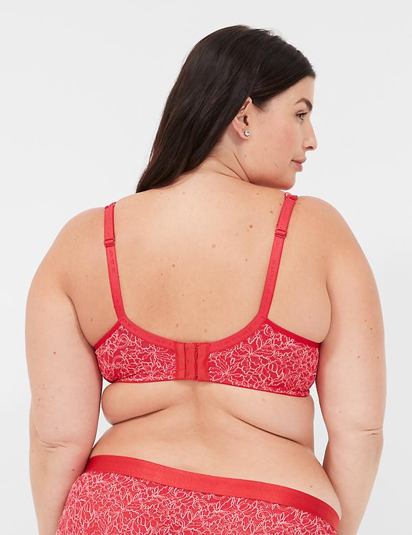Unlined Demi Bra with Lace