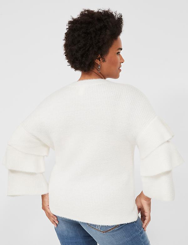 Tiered 3/4-Sleeve Sweater