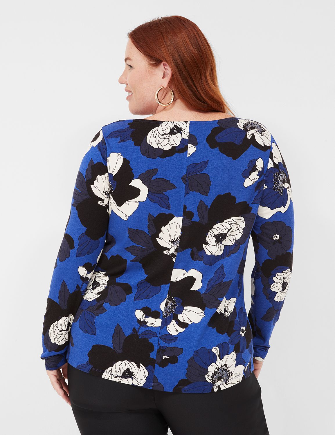 DEC Long Sleeve DrapevNeck Top 1139 Product Image 2