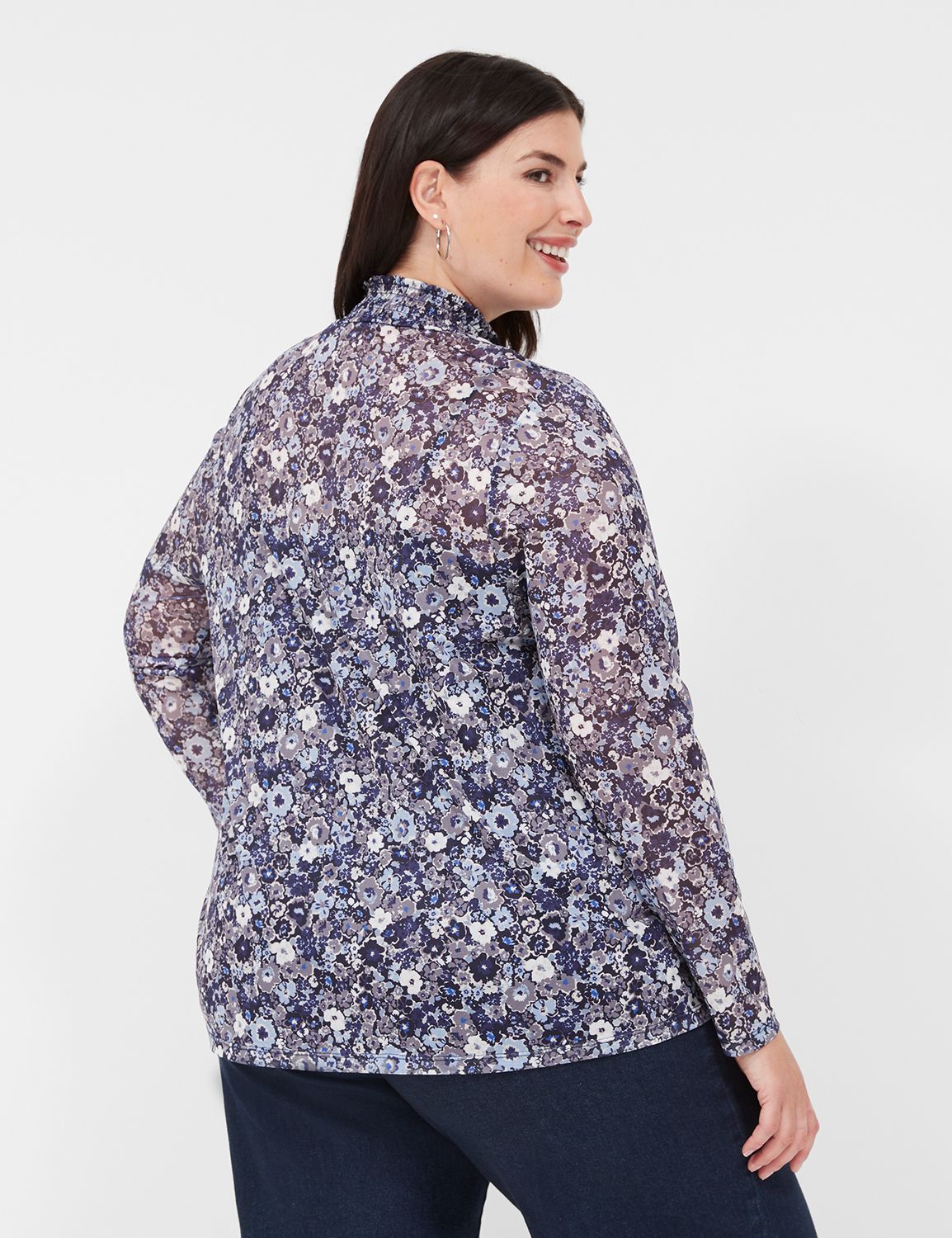 Long Sleeve Smoke V-Neck main image 1