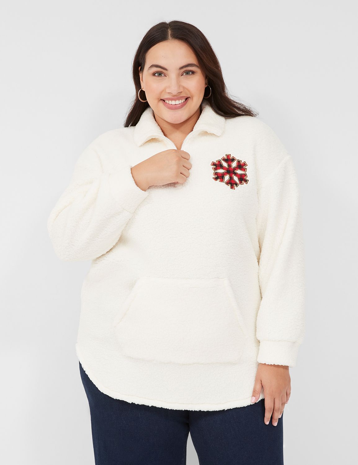 Half-Zip Graphic Pullover