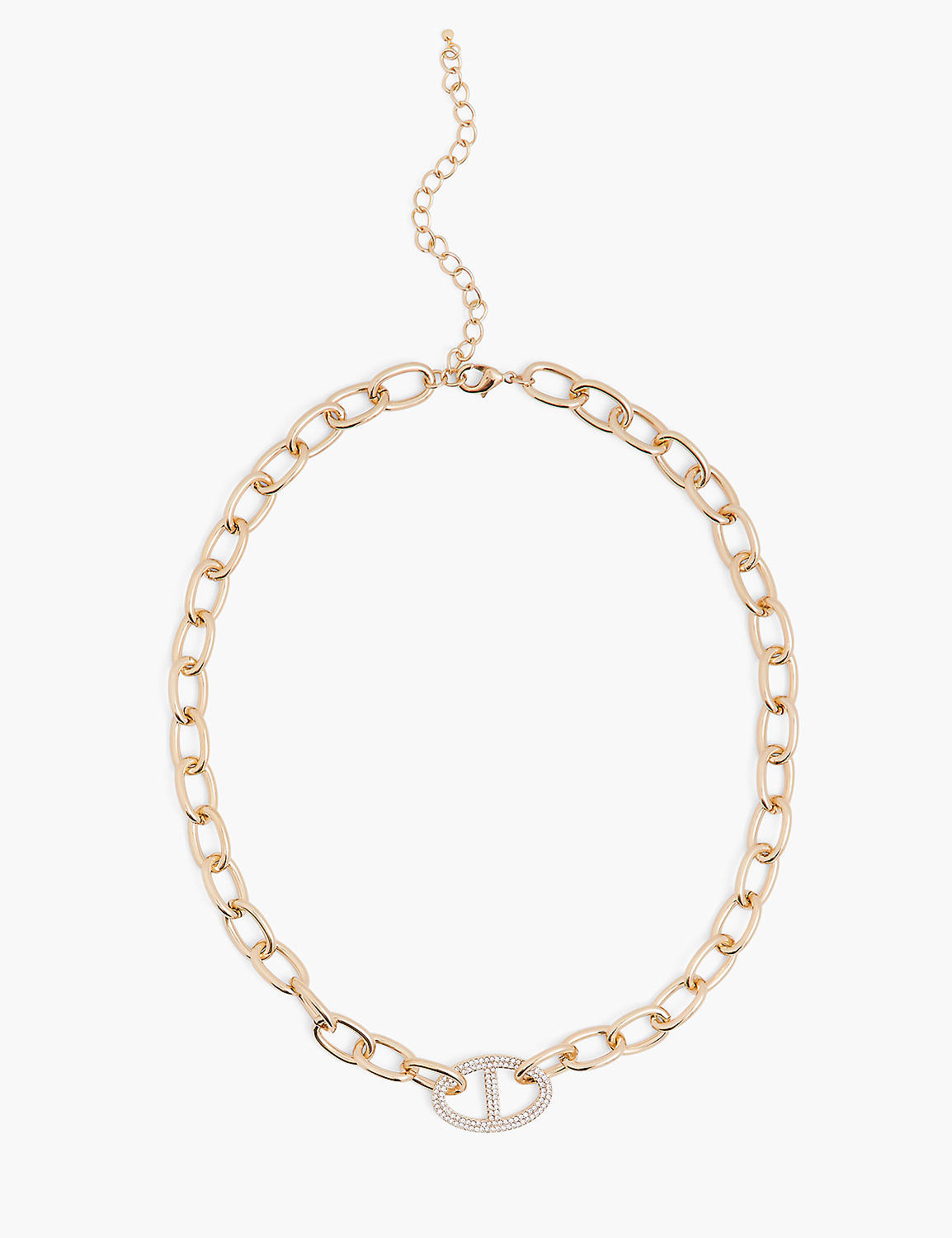 Elevated Pave Chain Necklace Product Image 1
