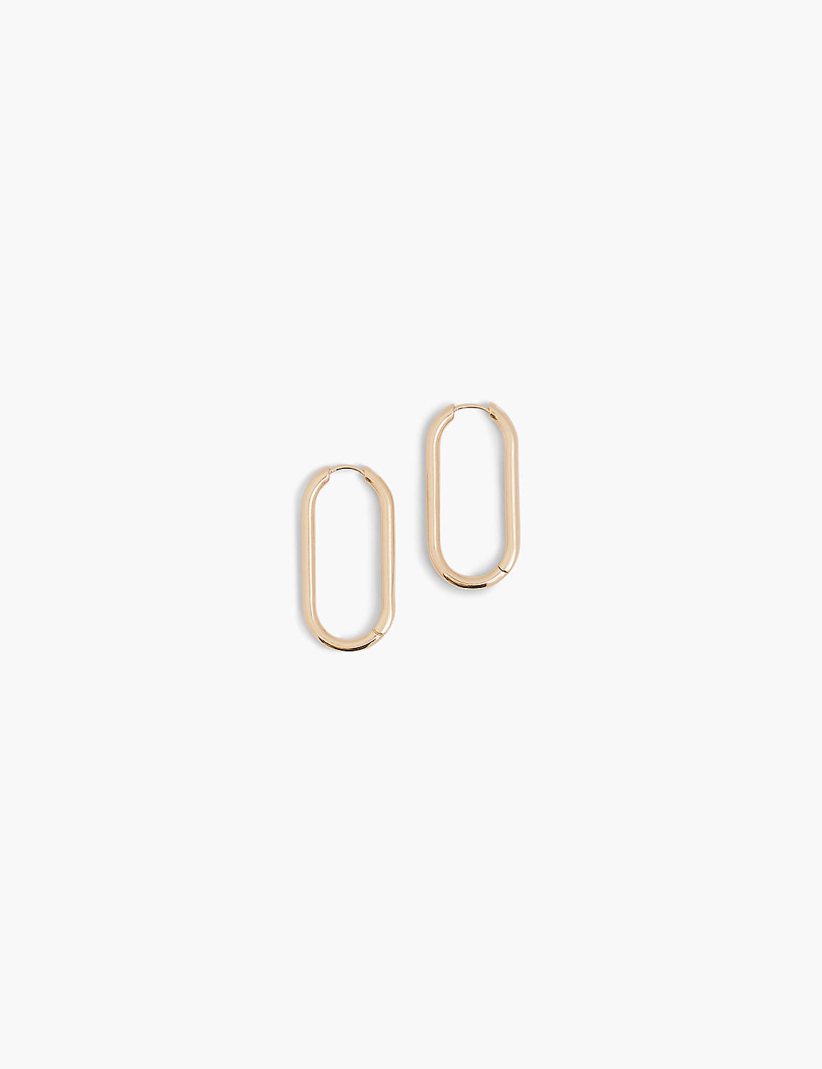 601218505 Elevated Oblong Hoop Earr Product Image 1