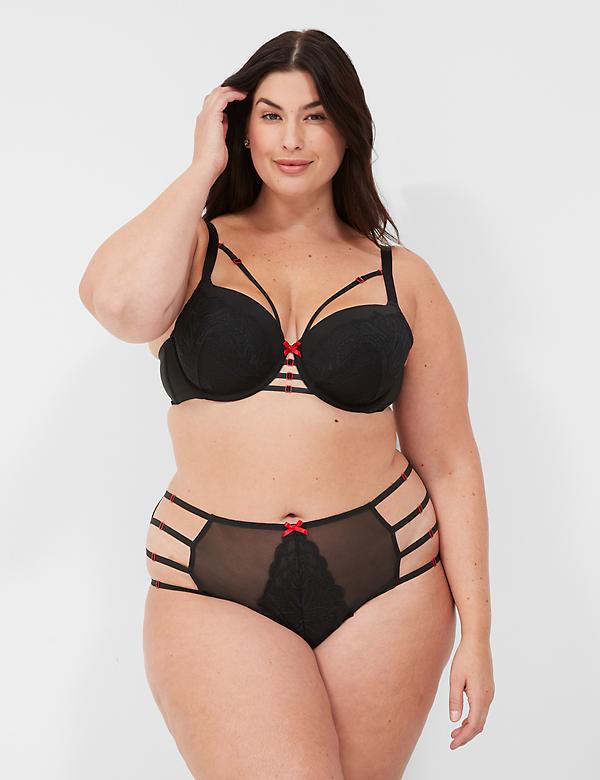 Lace-Trim Lightly Lined Balconette Bra