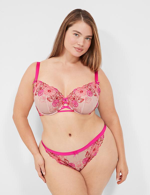 Embroidered Unlined Balconette Bra