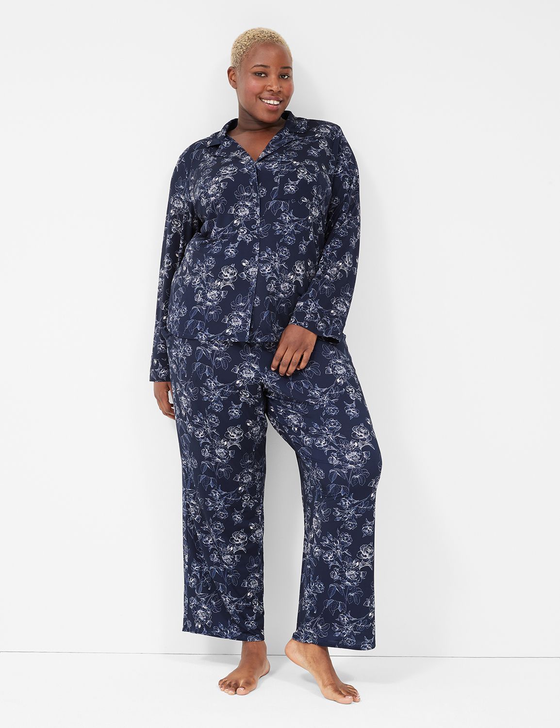 DreamyCool Collar-Shirt & Pant PJ Set