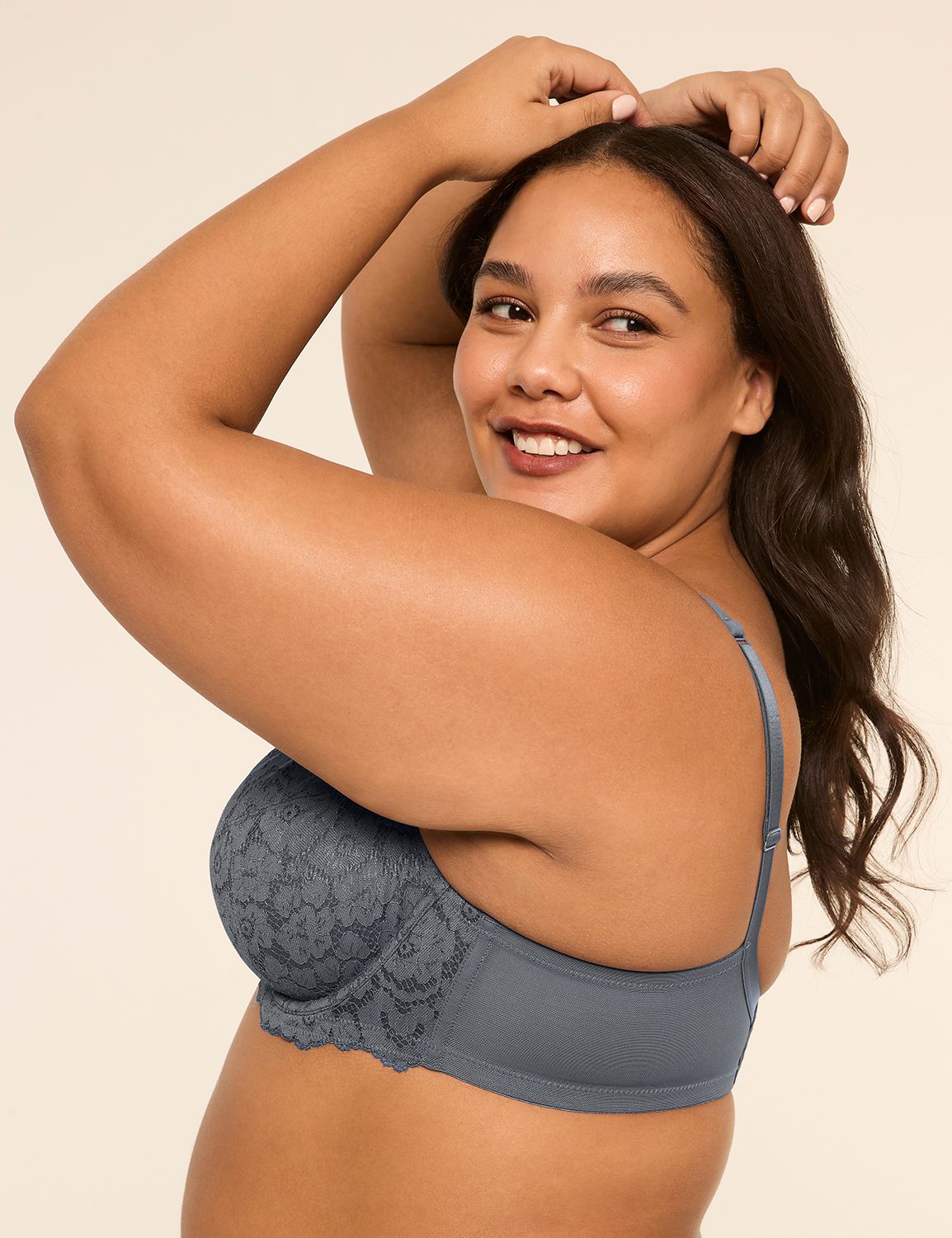 Unlined Aura Lace 3pc Cup Balconett Product Image 3