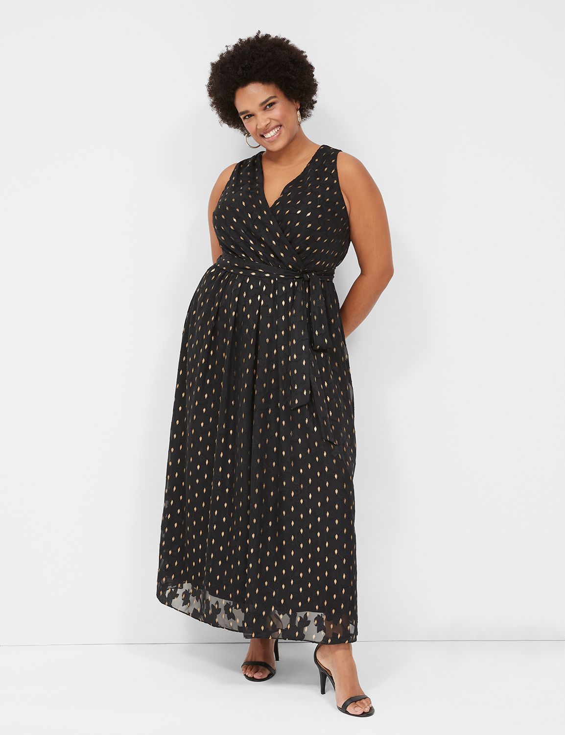 Sleeveless Belted Maxi Dress | LaneBryant