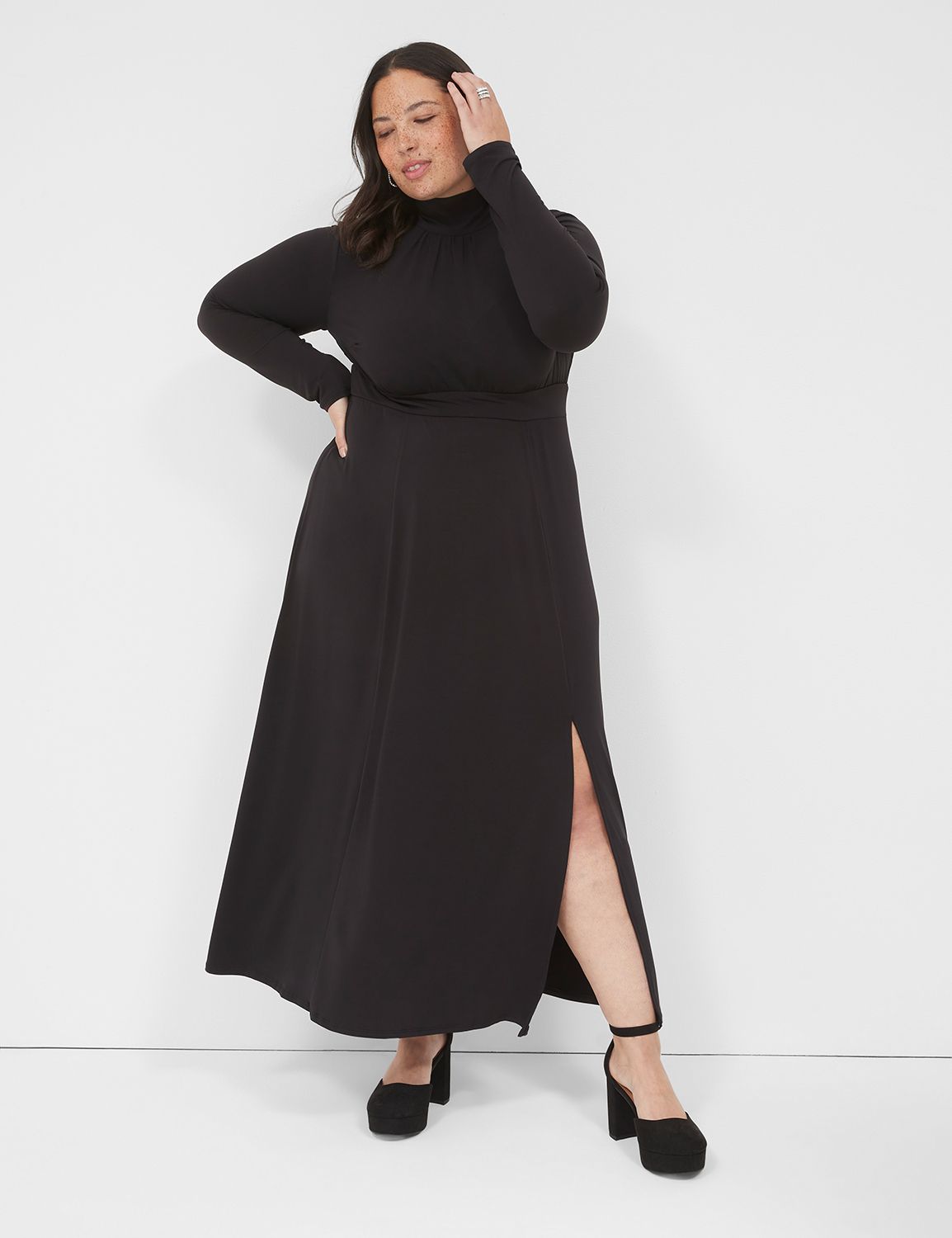 Lane bryant plus hot sale size black dresses