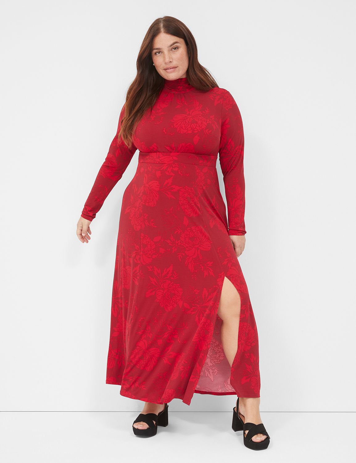 Available Online Only - Final Sale Plus Size Velvet Dress Gown