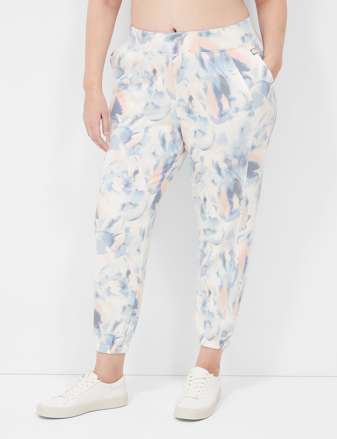 Extra High-Waisted Garment-Dyed Plus-Size Sweatpants