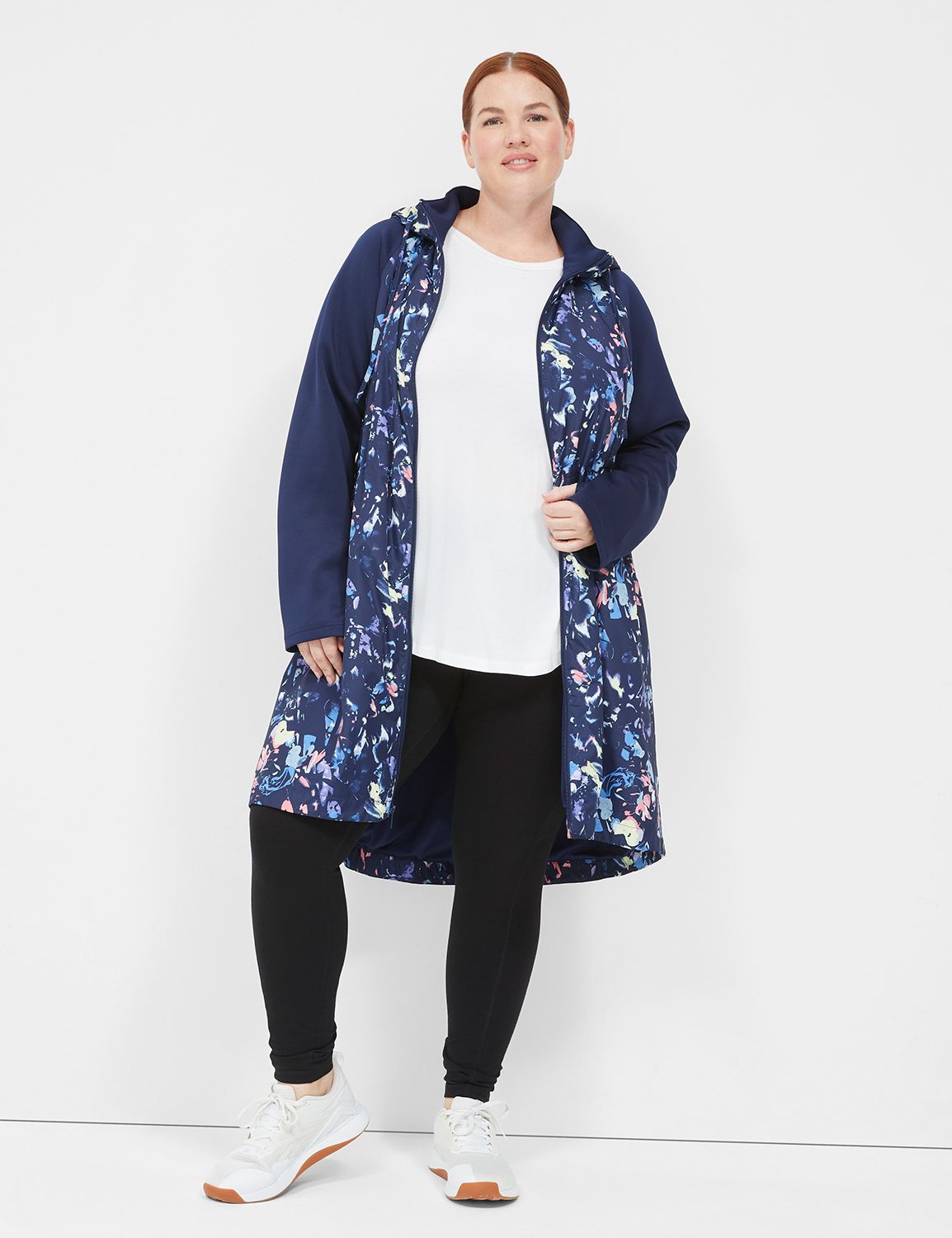 Plus size hooded anorak 2024 jacket