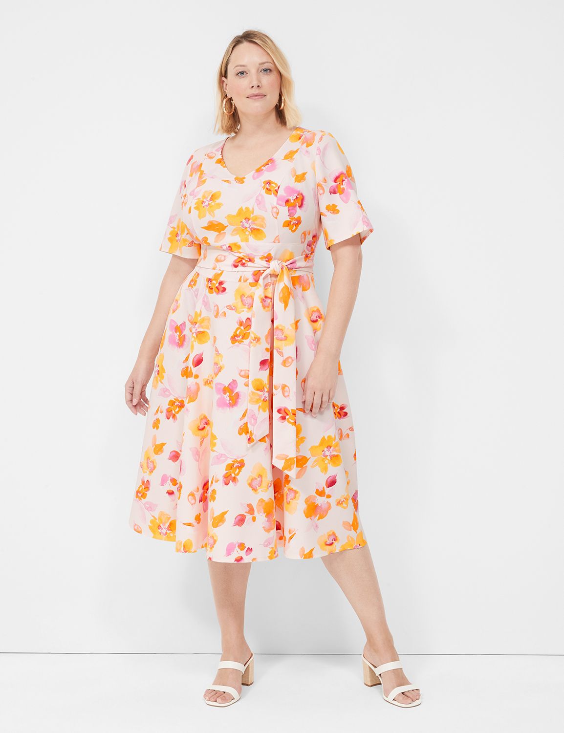 Plus size pink dresses