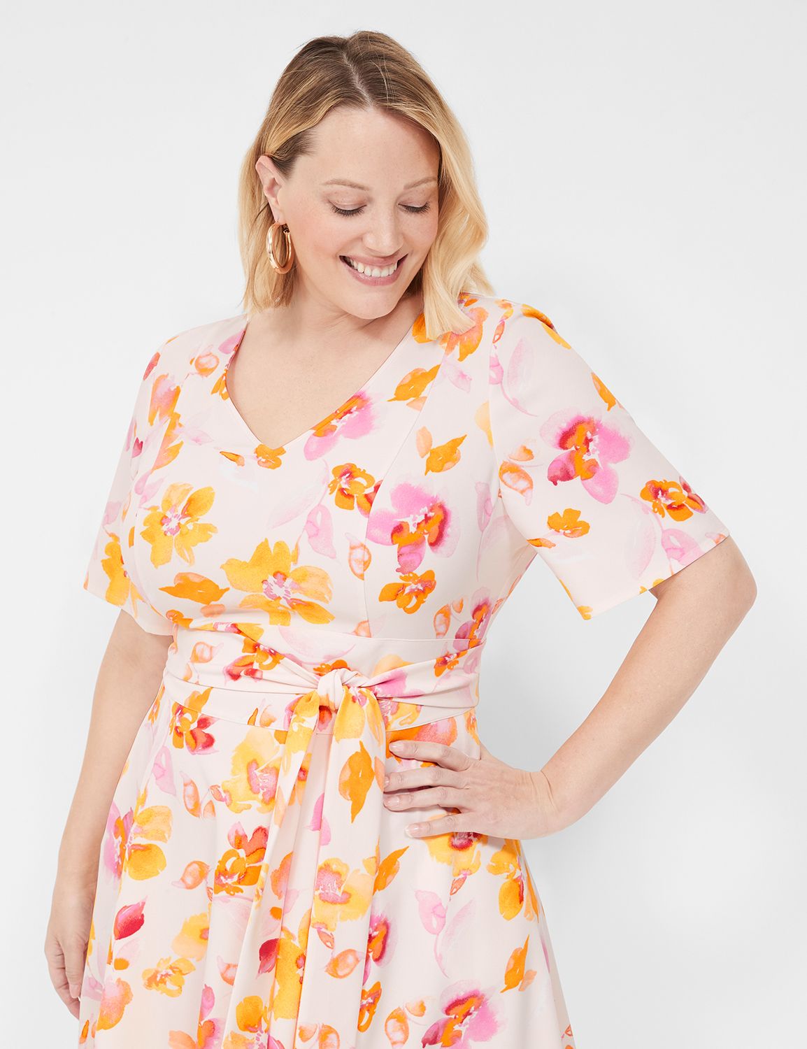 SS LENA LEVEL HEM MIDI DRESS 113931 Product Image 3