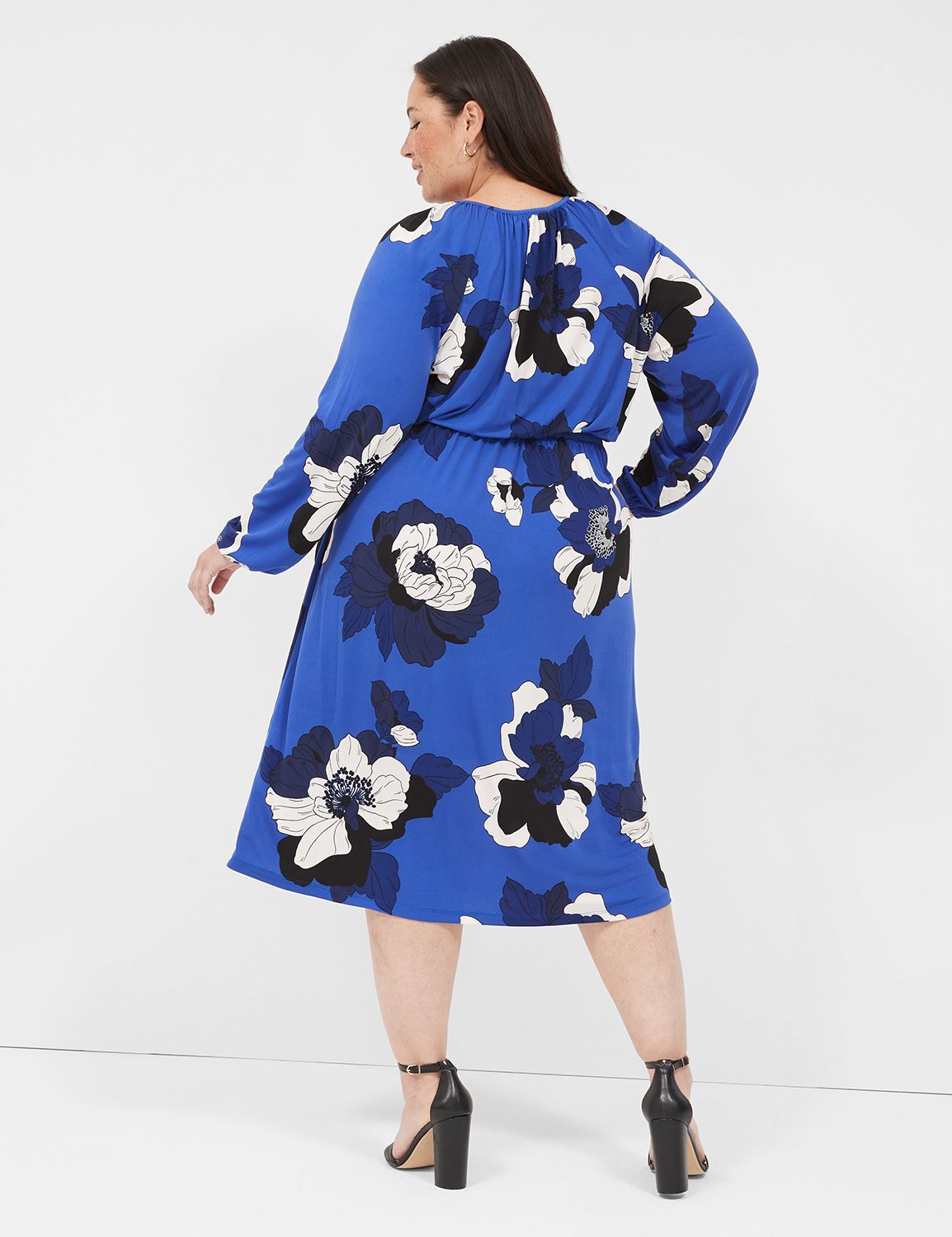 Lane bryant outlet blue floral dress