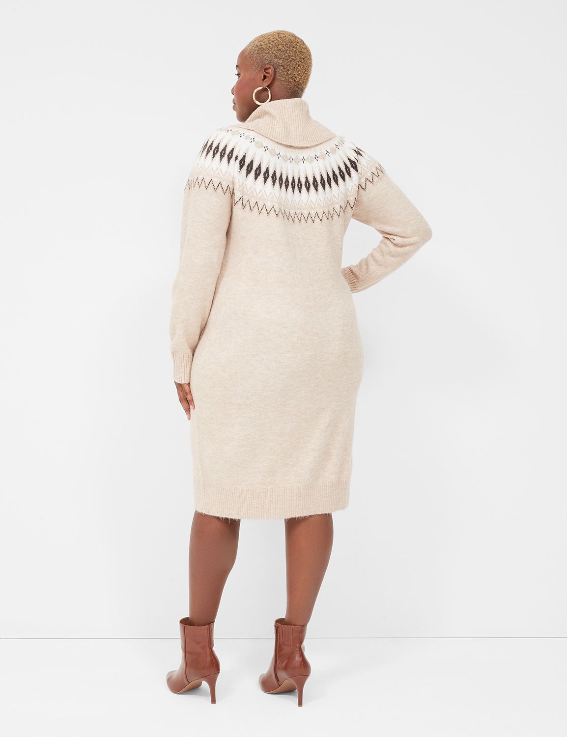long sleeve fairislle with lurex sw Product Image 2