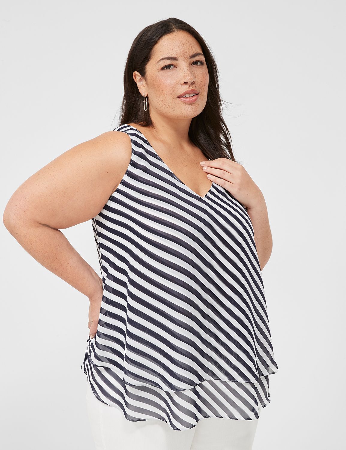 Lane bryant white store tops