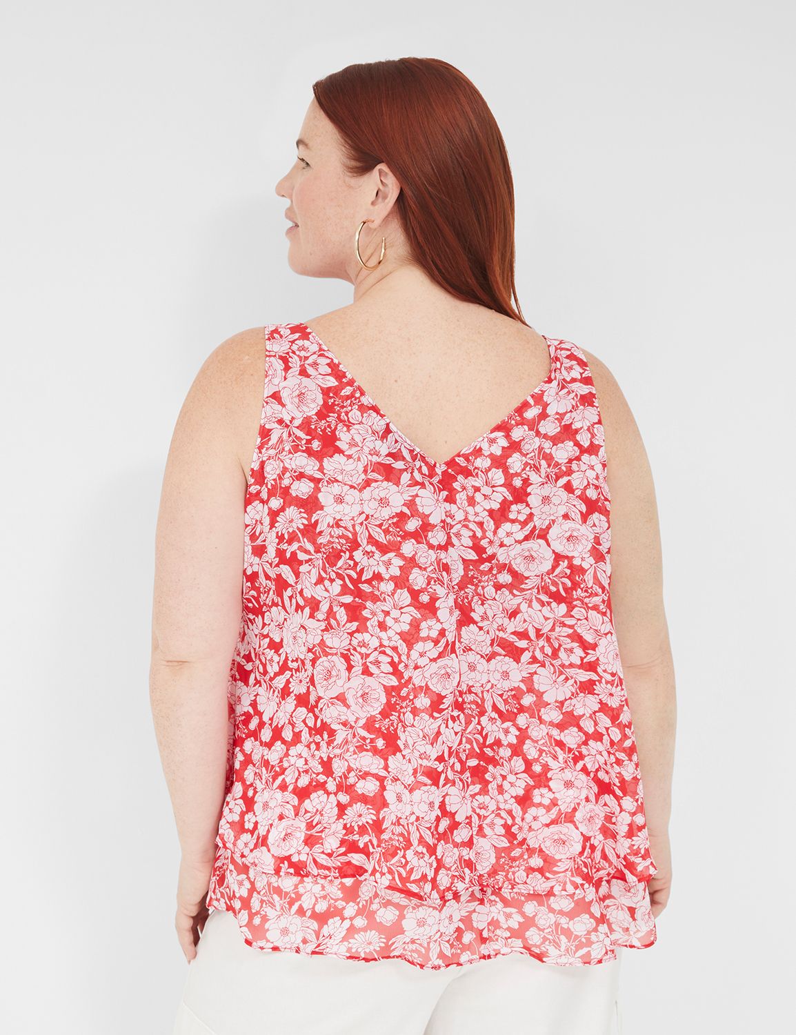 Swing Double-Layer Chiffon Tank