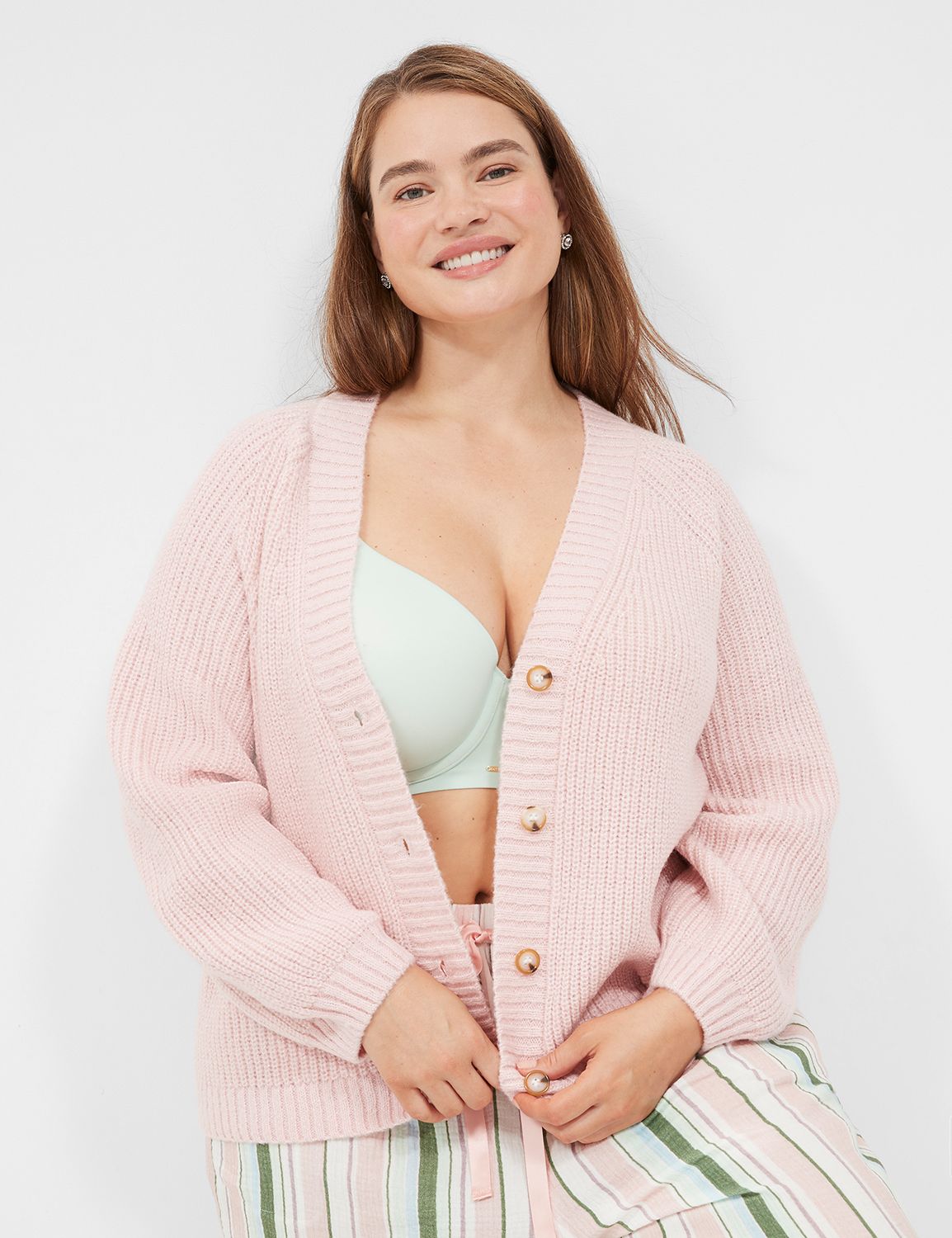 Plus size 2024 sleep cardigan