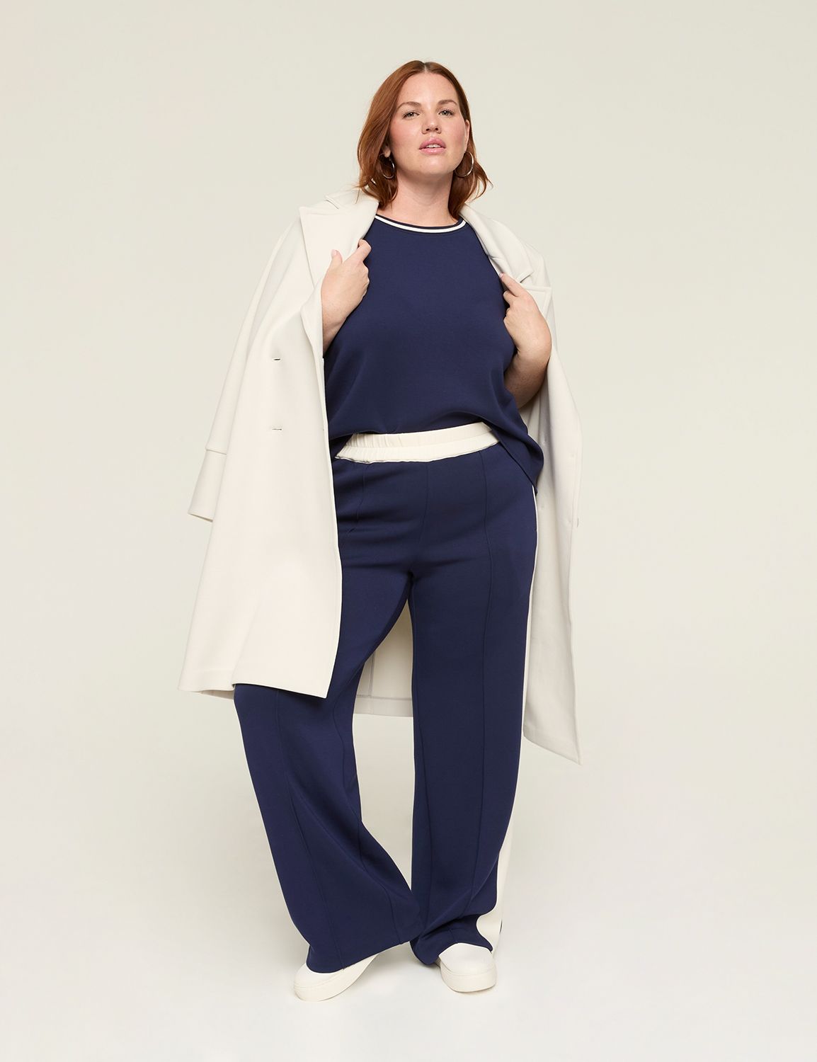 PEEL&LIFT　Double Breasted Jacket　sizeL Women's Plus Size Double Breasted Tie Wrap Blazer | Rafaella