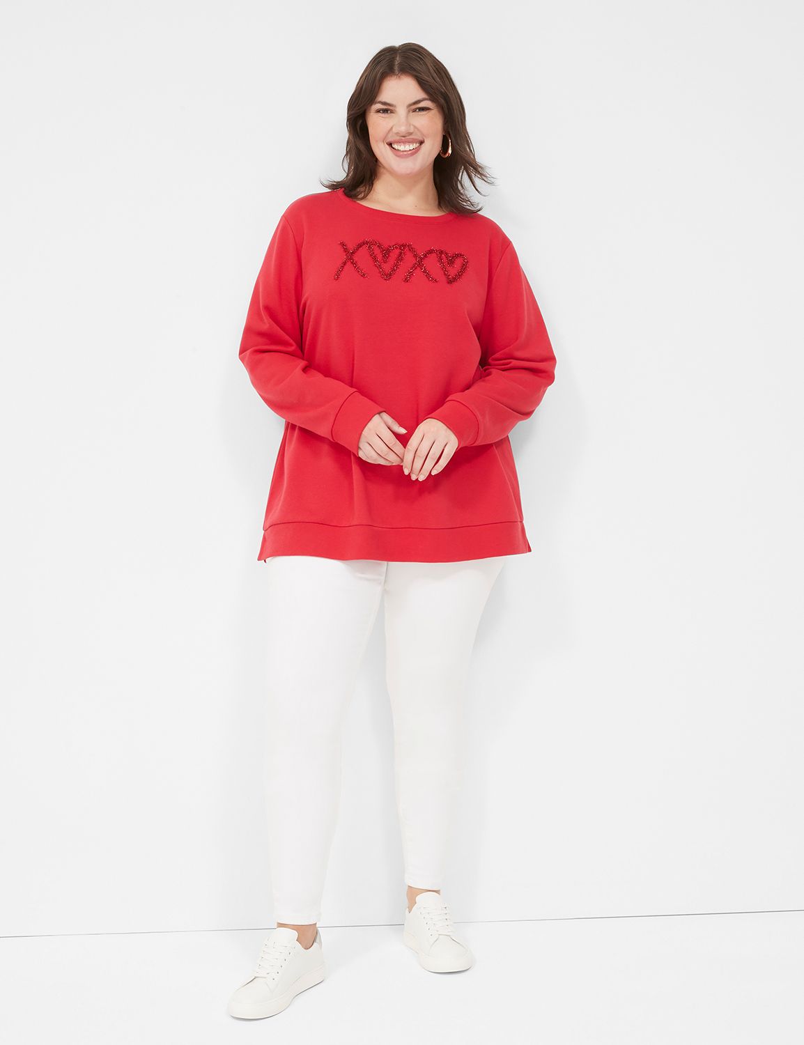 Long Sleeve Crew Neck Sweatshirt wi Product Image 4