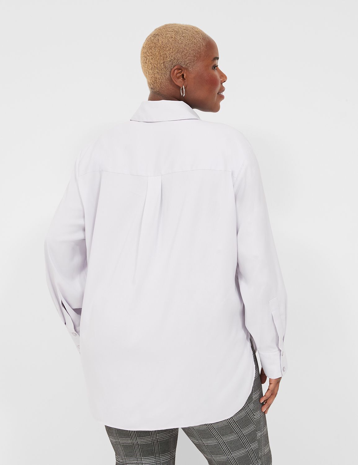 Easy Collared Button Down Shirt LaneBryant
