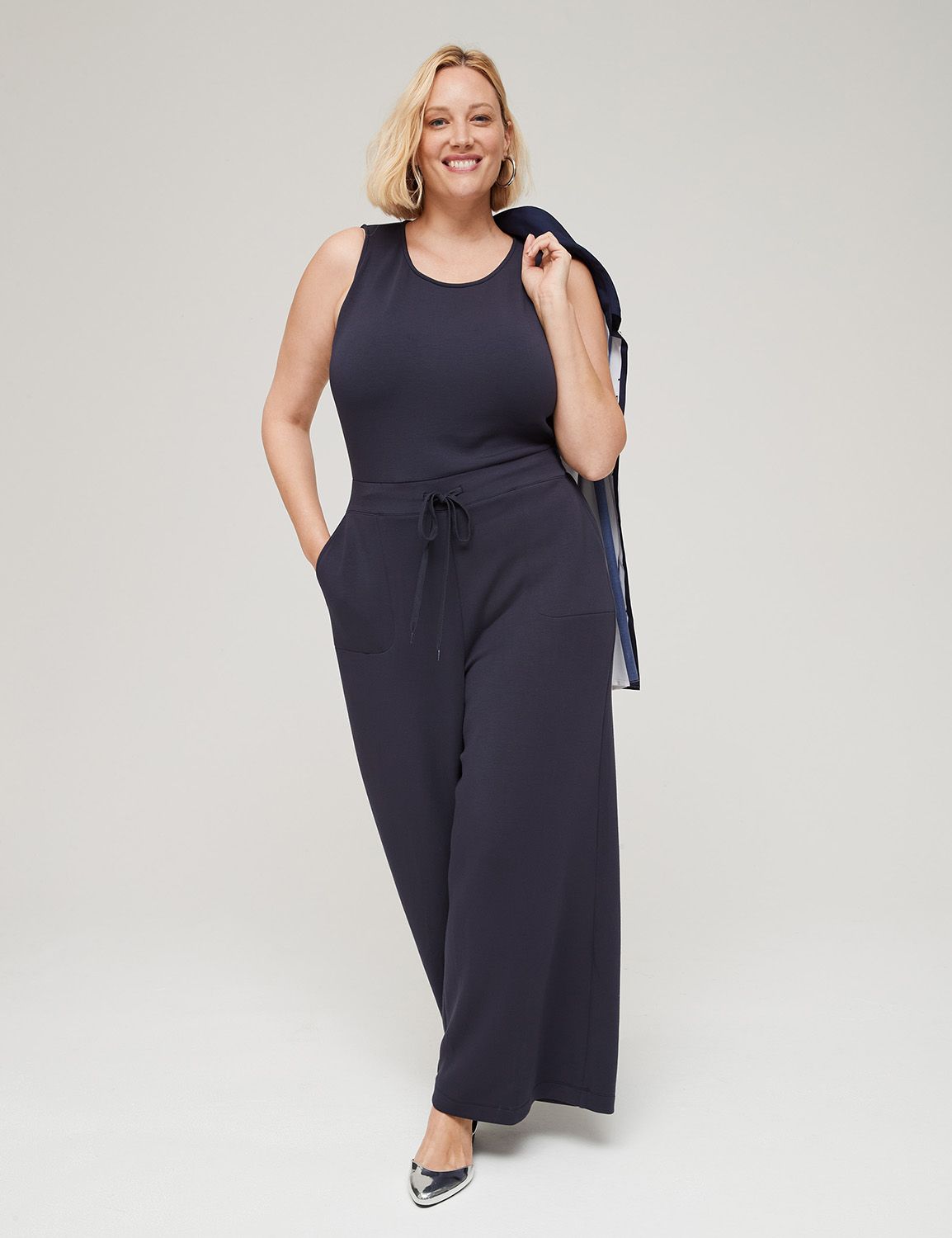 Casual Wide Leg Ankle Pant