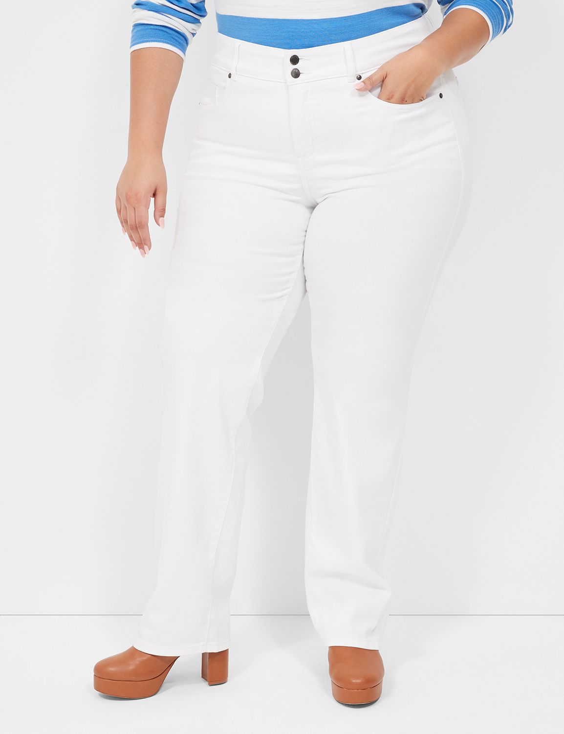 Size 30-32 Women's Plus Size Straight Leg Jeans