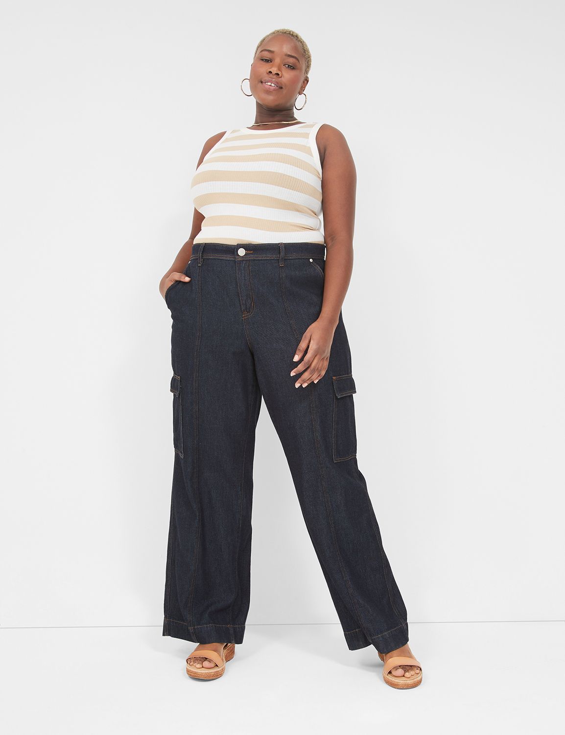 Plus Size Joggers Plus Size Jeans Mid Rise Cargo Jeans