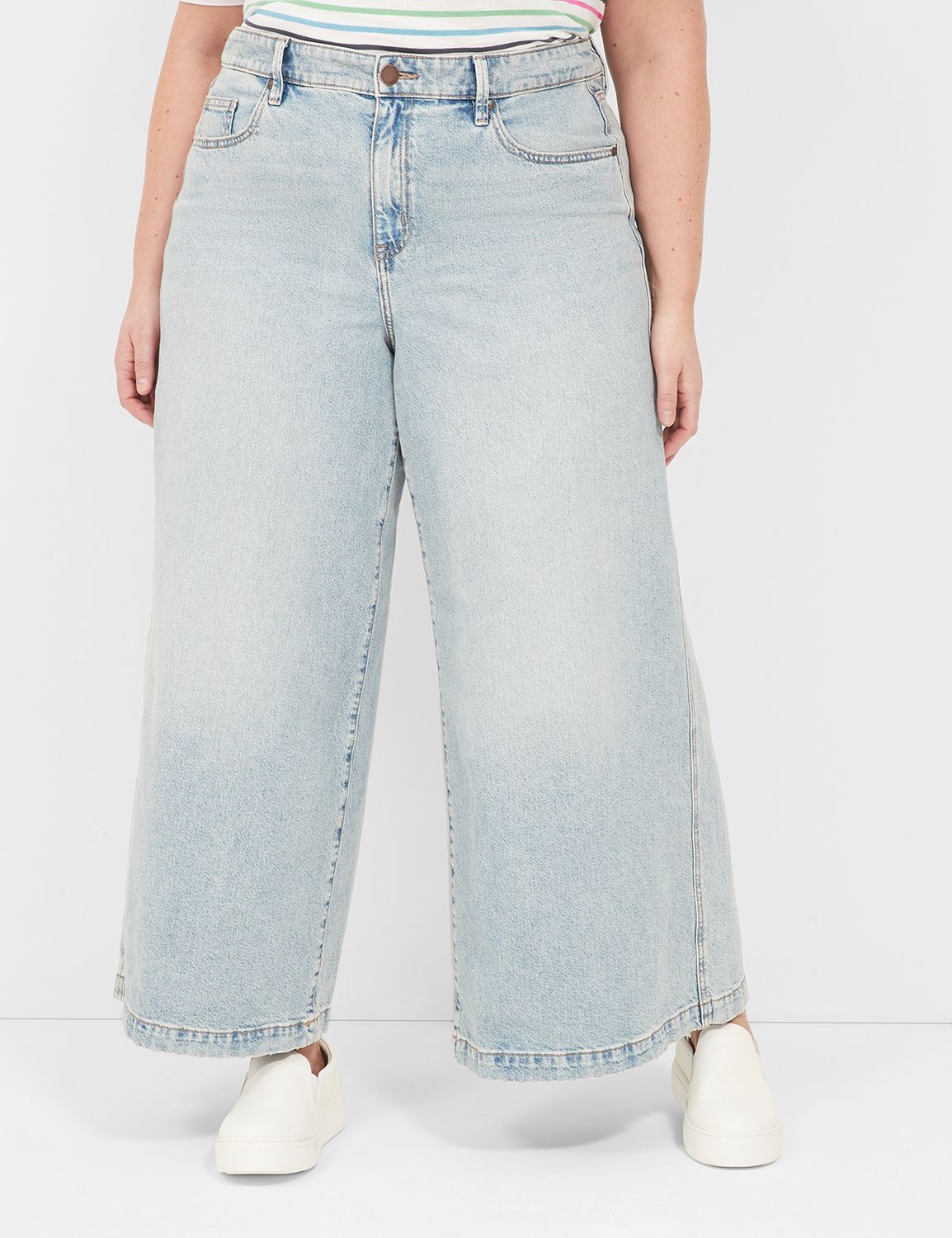 Plus Size Wide Leg Jeans