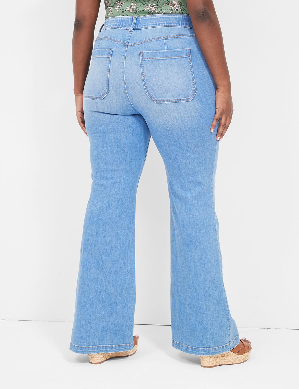 Lane bryant bell bottom 2024 jeans