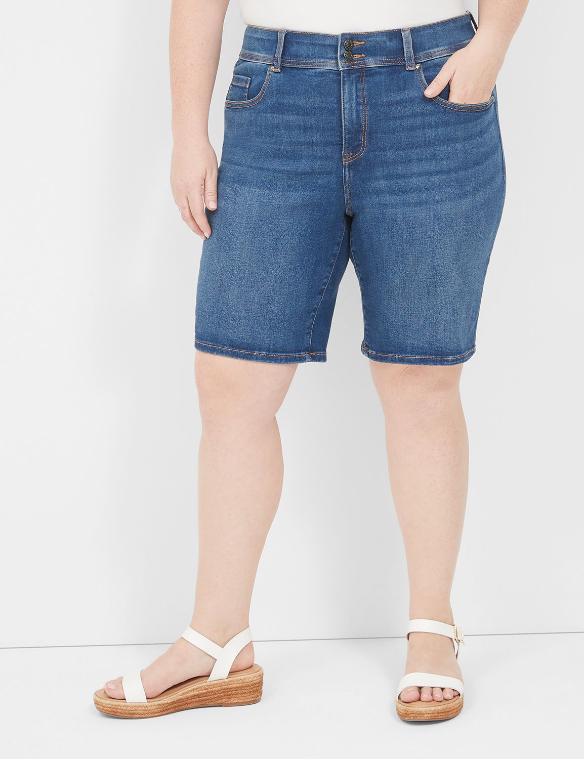 Tighter Tummy Fit High-Rise Bermuda Jean Short