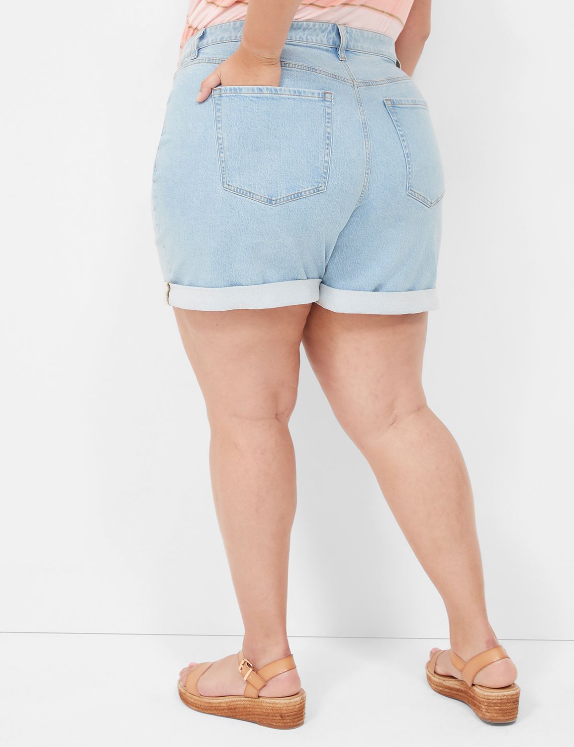 Midi Denim Shorts