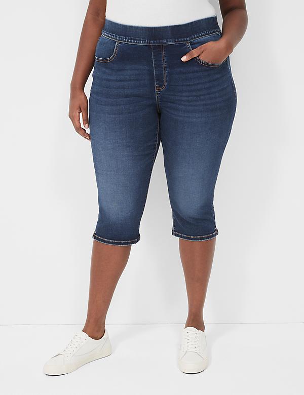 Pull-On Fit High-Rise Pedal Jegging
