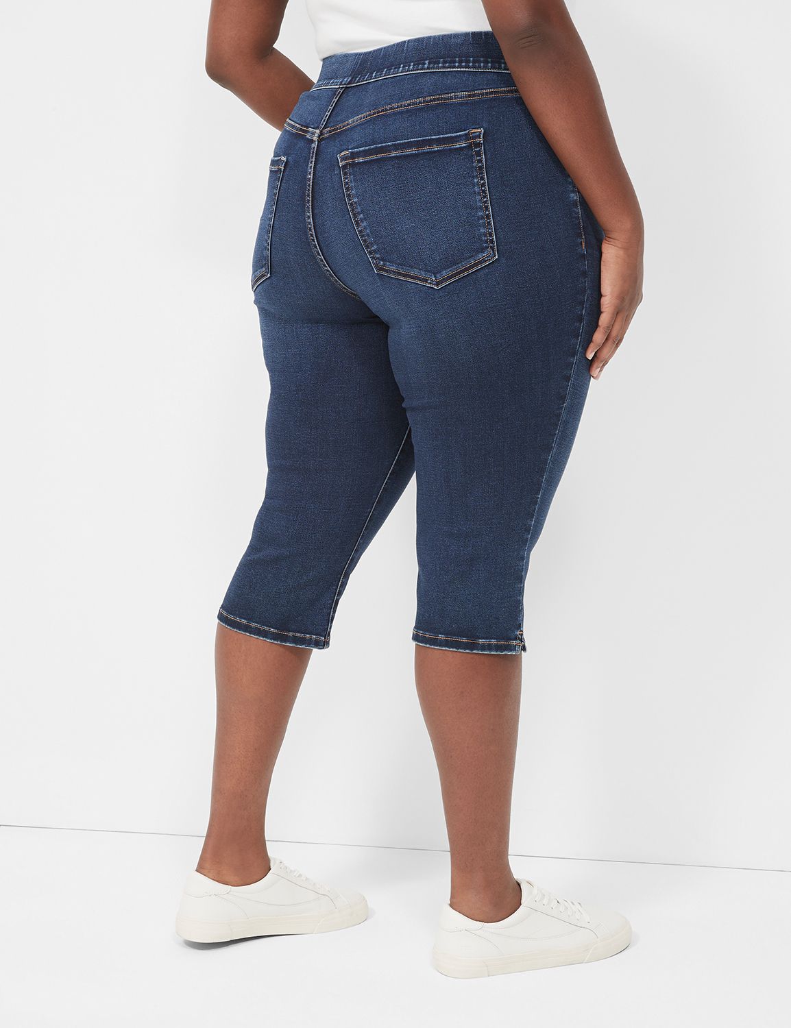 Pull-On Fit High-Rise Pedal Jegging