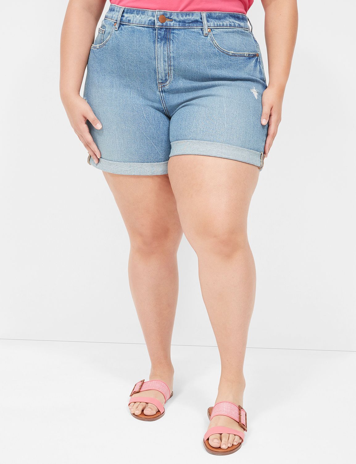 Boyfriend cut cheap jean shorts