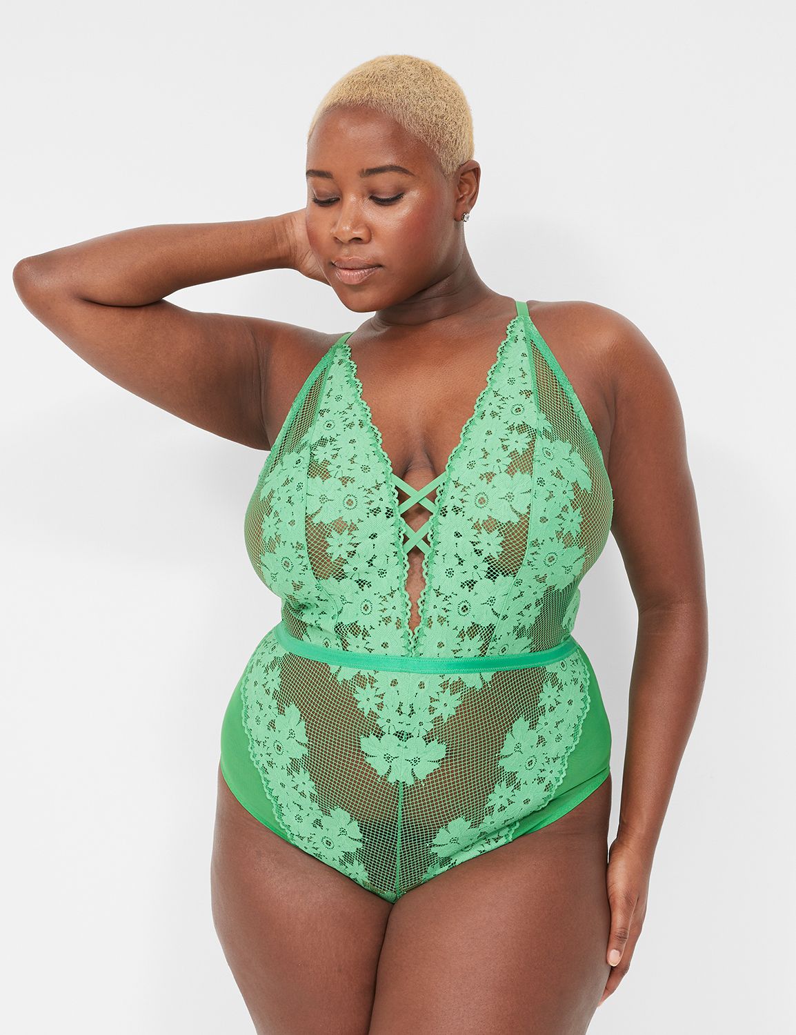 Green Plus Size Sexy Lingerie