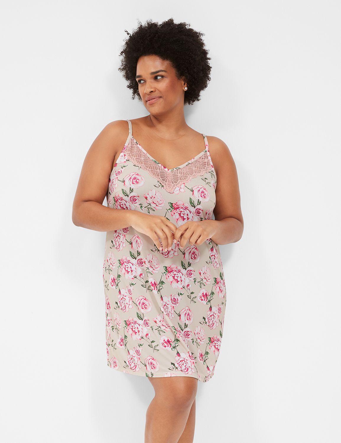 Plus size 2025 lace nightgown