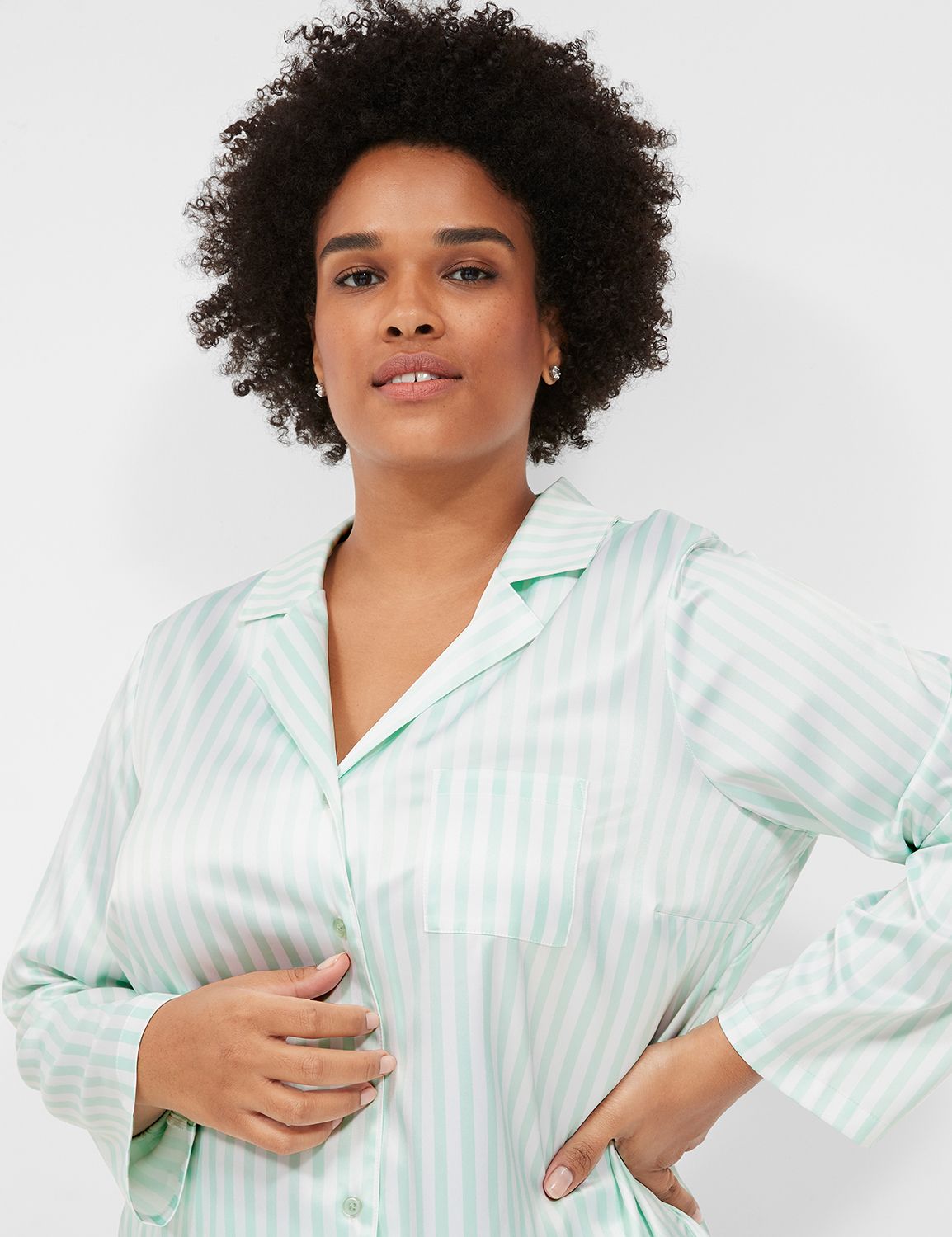Stretch Satin PJ Set 1137262 S Product Image 4