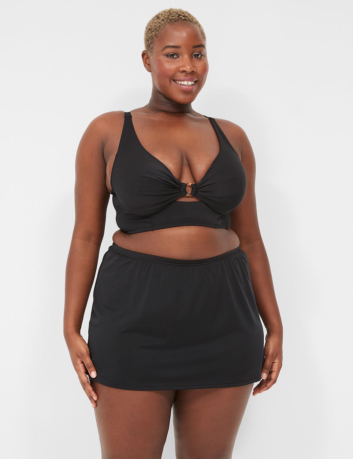 Slitted Swim Skirt 1140183 LA LaneBryant