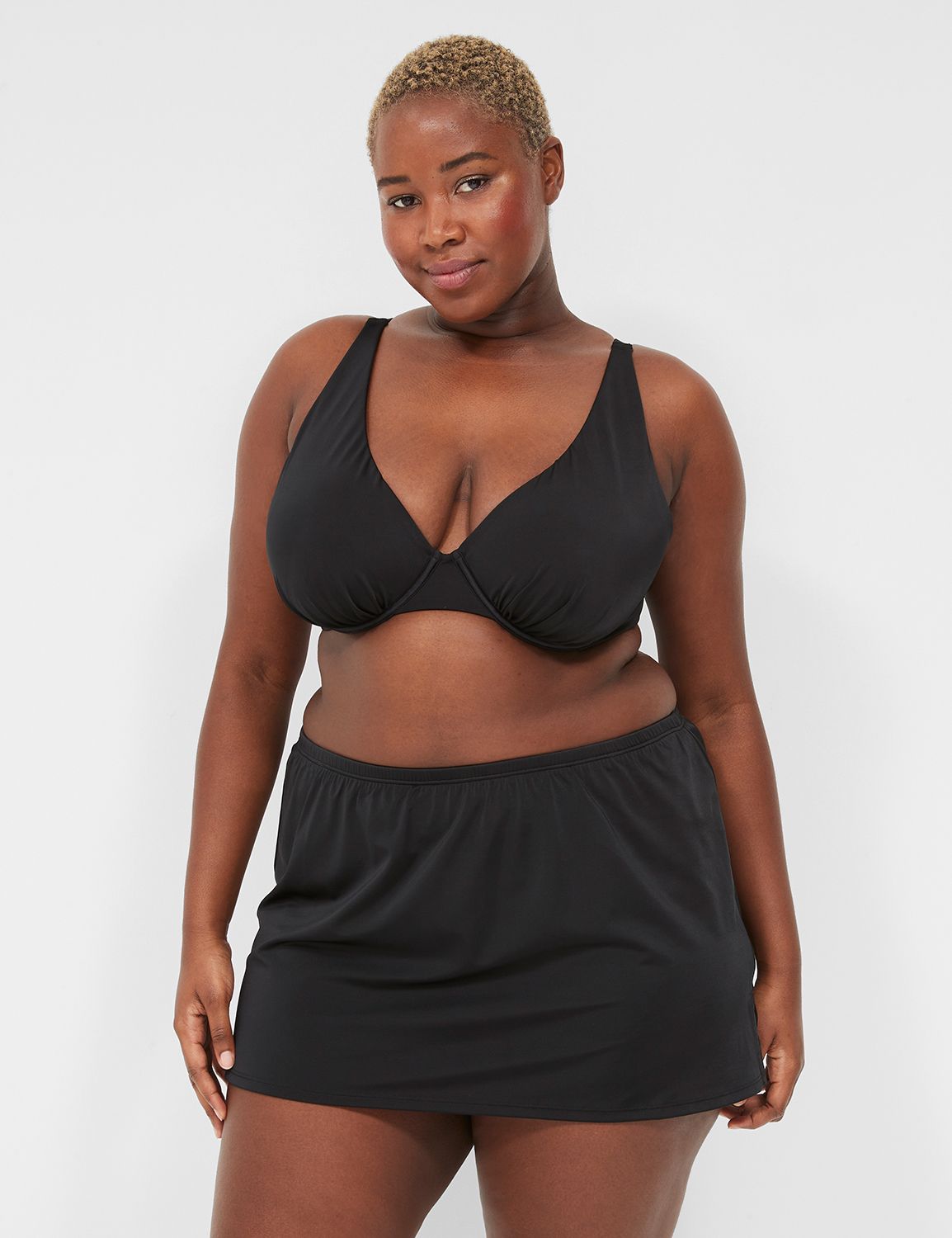 Plus Size | Side Slit Swim Skirt | LaneBryant