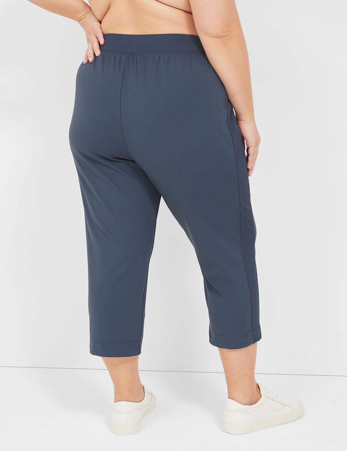 Shop Plus Size Active Jogger Crop Pant in Black, Sizes 12-30