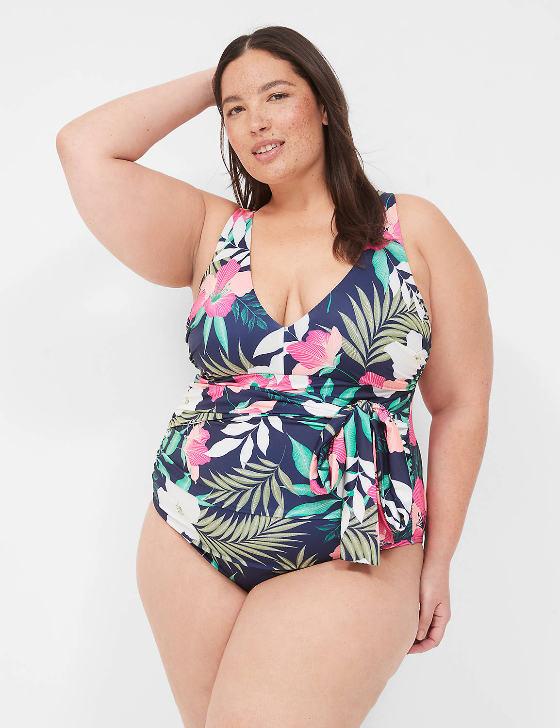 NW Wrap Plunge Cheeky One Piece 113 Product Image 1