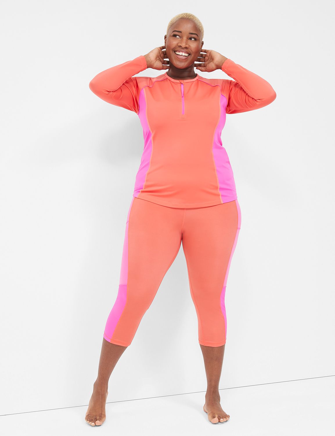Plus Size | Swim Layering Capri Legging | LaneBryant
