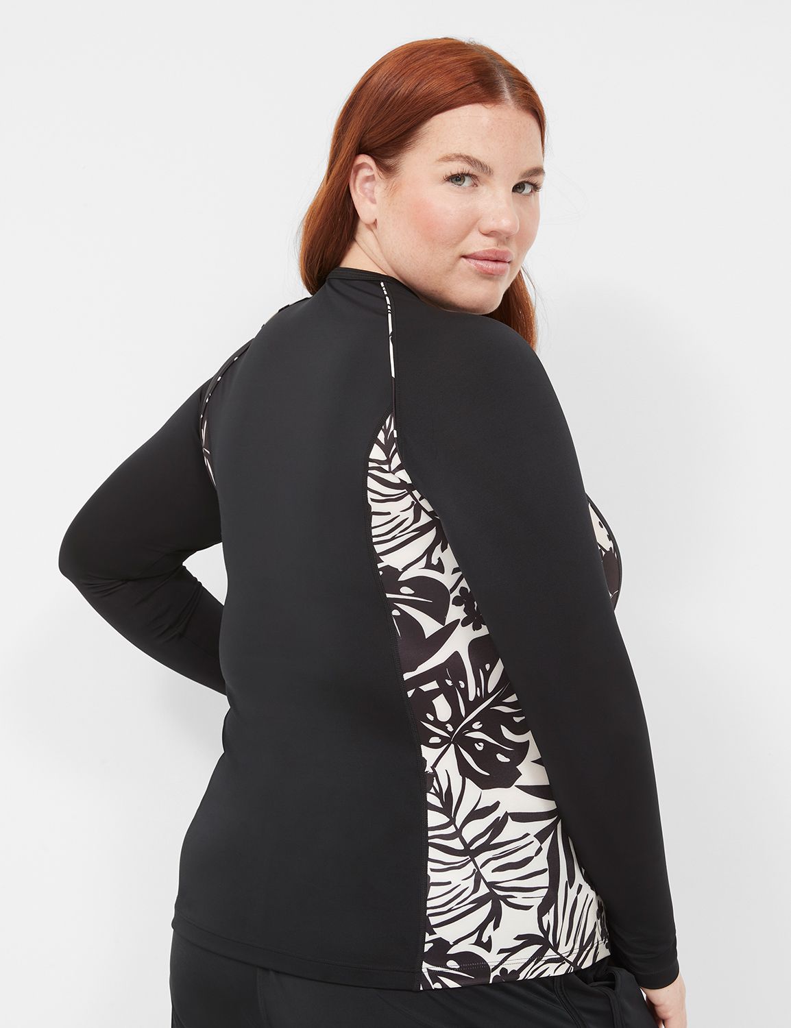 Rash Guard w/ Side Body Panels 1140 LaneBryant